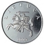 Lithuanian 1 LT Coin, currently in circulation.
