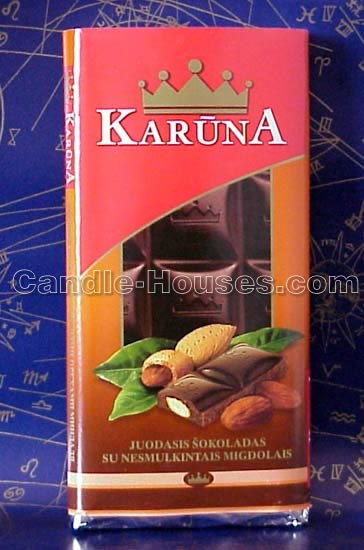 Black Chocolate with whole Almonds
