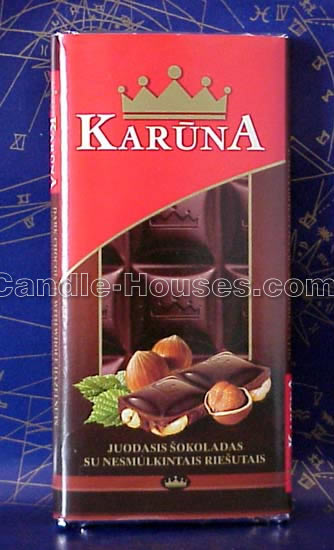 Black Chocolate with whole Hazelnuts